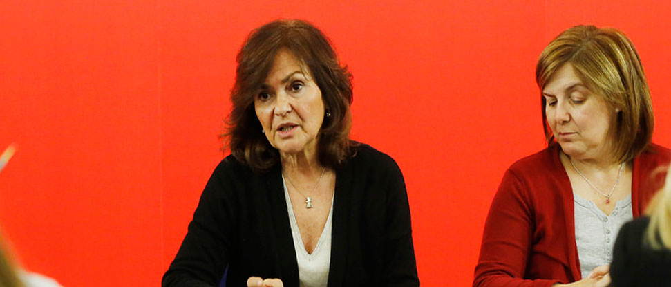 Carmen Calvo protagoniza este viernes una Asamblea Abierta sobre pensiones