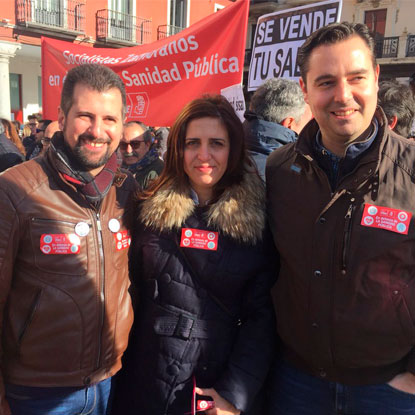 El PSOE de Burgos, presente en la manifestaci&oacute;n en defensa de la sanidad p&uacute;blica
