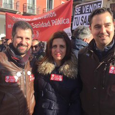 El PSOE de Burgos, presente en la manifestaci&oacute;n en defensa de la sanidad p&uacute;blica