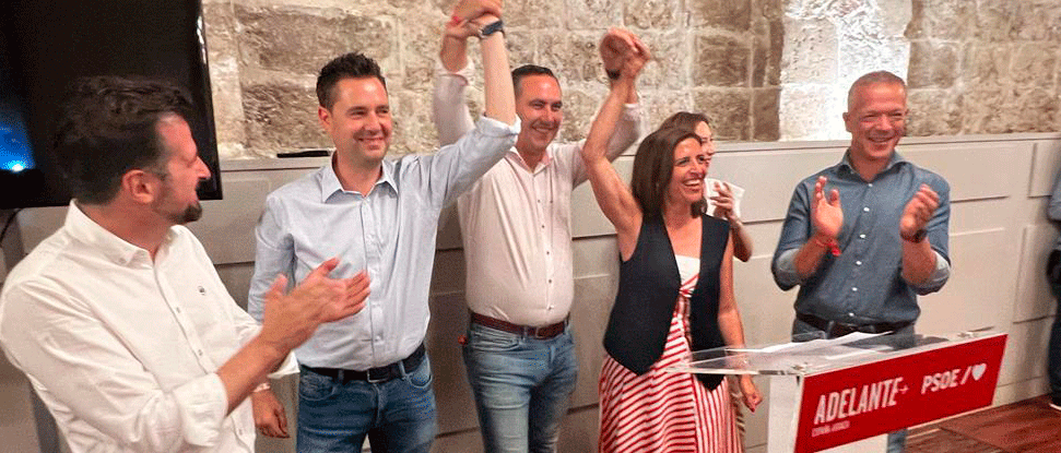 El PSOE de Burgos, satisfecho con un resultado electoral&nbsp; que consigue parar a la extrema derecha y mantener dos diputados por la provincia